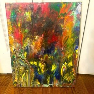 Abstract Multicolor Canvas Art
